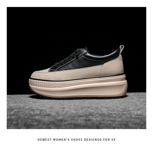 Zapatos Deportivos de Plataforma para Mujer con Suela Gruesa Transpirable y Cordones - Image 8