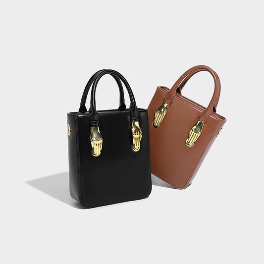 Bolso Cuadrado Metálico Compacto - Bandolera para Estudiantes