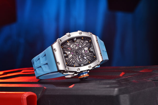 Reloj de Cuarzo para Hombre con Calendario y Diseño Cuadrado