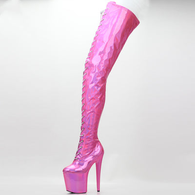 Botas Muslo Tacón Super Alto 20cm - Elegancia Extrema - Image 9
