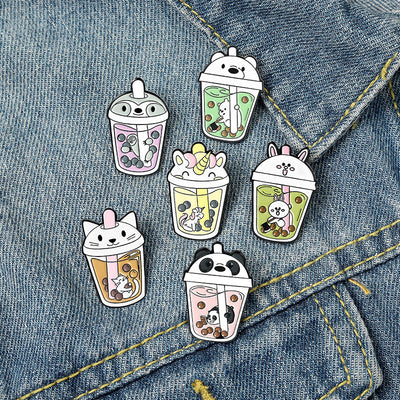 Broche Decorativo Osito Café con Leche - Diseño Adorable