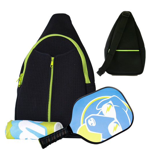 Bolsa Deportiva Tenis Crossbody a Rayas con Bandolera - Image 41