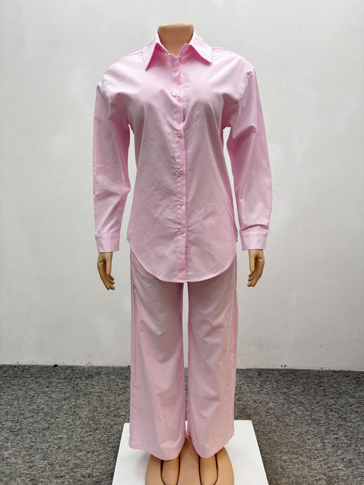 Conjunto de Dos Piezas: Cardigan Manga Larga y Pantalón Ancho Casual - Image 16