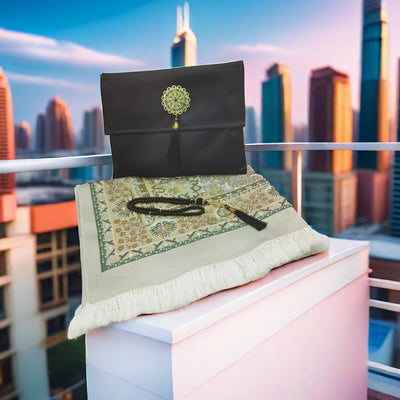 Juego de Oración Musulmán con Bolsa de Viaje - Tapete, Cuentas y Accesorios - Image 13