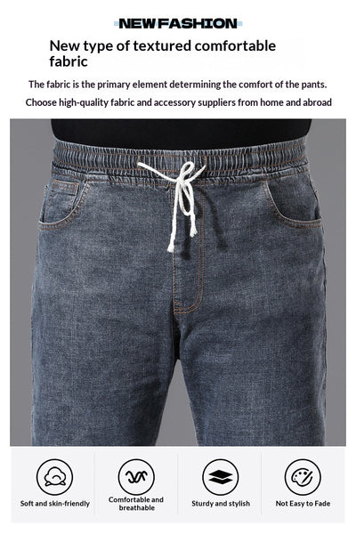 Pantalones Holgados de Cintura Elástica para Hombre Talla Grande - Image 25