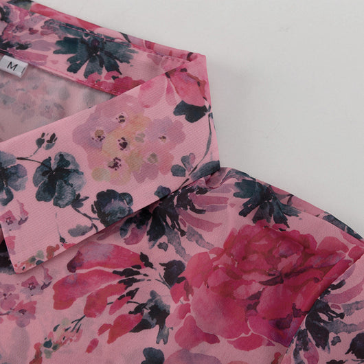 Conjunto de Dos Piezas: Blusa Elegante con Solapa y Falda Corta para Mujer - Image 22