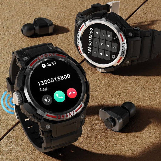 Reloj Inteligente 2 en 1 con Auriculares Bluetooth GT100 - Llamadas Duales y 128MB