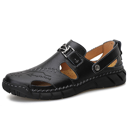 Sandalias Casuales de Cuero Genuino para Hombre - Estilo Versátil y Cómodo - Image 6