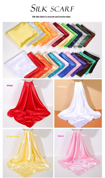 Pañuelo de Seda Artificial 90cm Satinado Brillante - Elegancia Pura - Image 42
