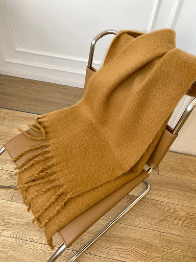 Bufanda de Mohair Premium en Colores Sólidos para Mujer - Image 24