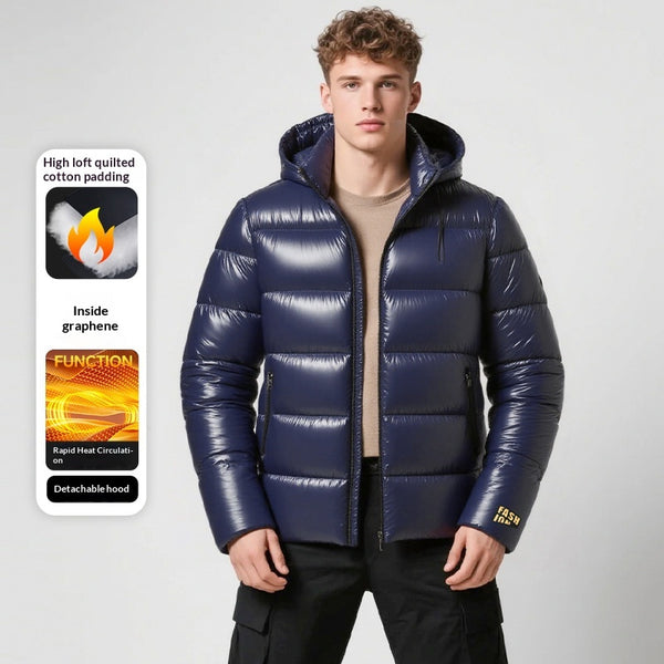 Abrigo de Invierno Acolchado e Impermeable para Hombre