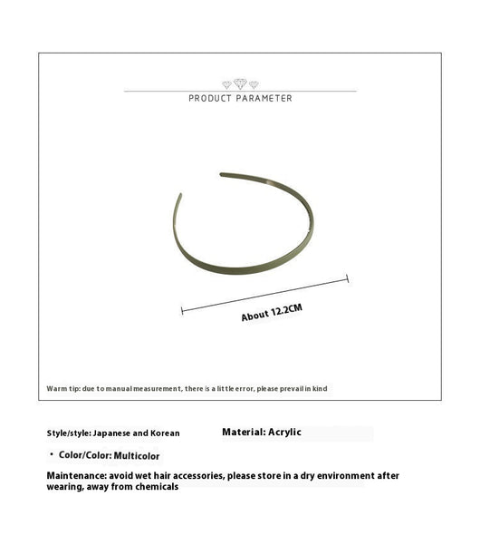Diadema Ancha Antideslizante de Estilo Sencillo y Versátil - Image 14