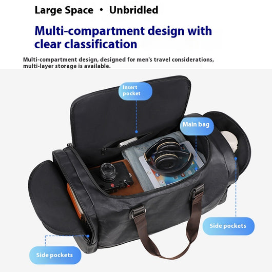 Bolsa Crossbody de Negocios con Gran Capacidad para Viajes Cortos - Image 4