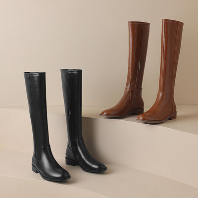 Botas Altas para Mujer con Tacón Medio y Punta Redonda - Image 26