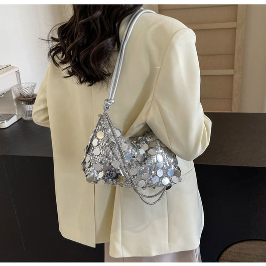 Bolso Bandolera Mujer con Cadena y Lentejuelas Brillantes - Image 38