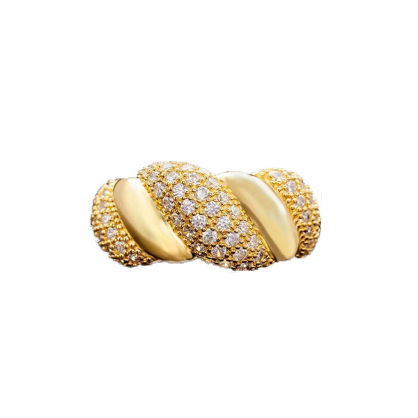 Anillo Croissant Estilo Corte de Moda Personalidad