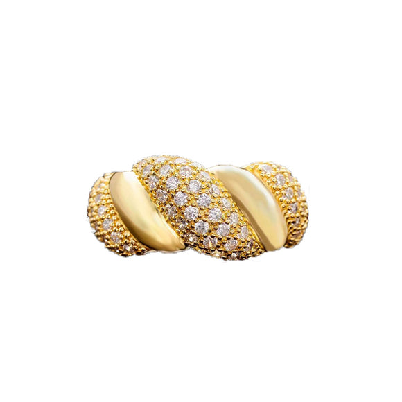 Anillo Croissant Estilo Corte de Moda Personalidad