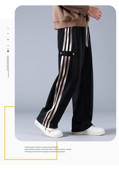 Pantalones Joggers Deportivos de Tres Franjas - Estilo Urbano Primavera - Image 18