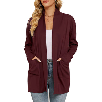 Cardigan Suelto Casual para Mujer con Bolsillos - Image 10