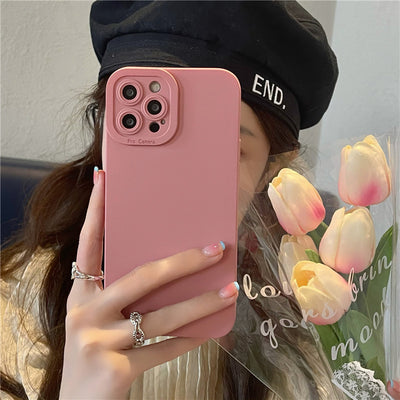 Funda Protectora Mate de Color Sólido para Teléfono - Image 10