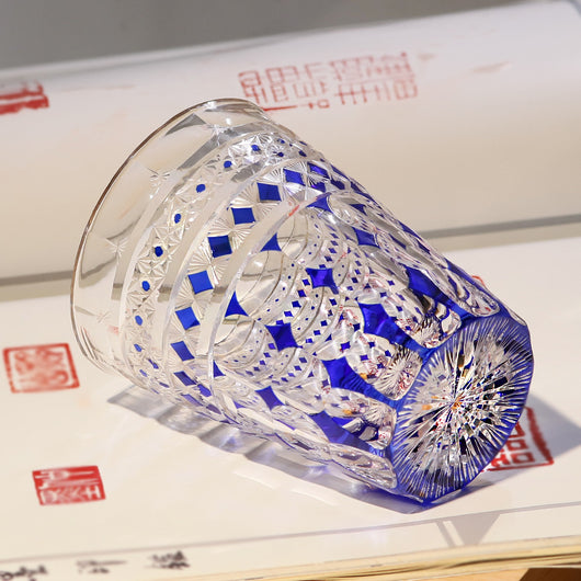 Vaso de Cristal Tallado a Mano Estilo Japonés para Whiskey y Jugos - Image 31