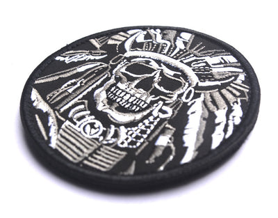 Parche Bordado Calavera Minimalista con Velcro - Image 15