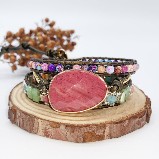 Pulsera Bohemia Multicapa Artesanal - Image 7