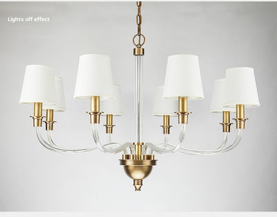Lámpara Colgante de Cobre Puro Estilo Moderno Minimalista para Dormitorio - Image 10