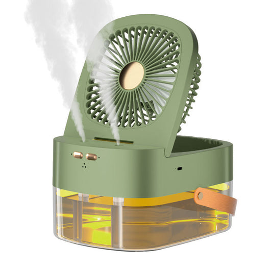Mini Climatizador y Ventilador de Escritorio con Humidificador y Control Remoto