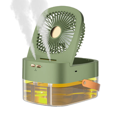 Mini Climatizador y Ventilador de Escritorio con Humidificador y Control Remoto
