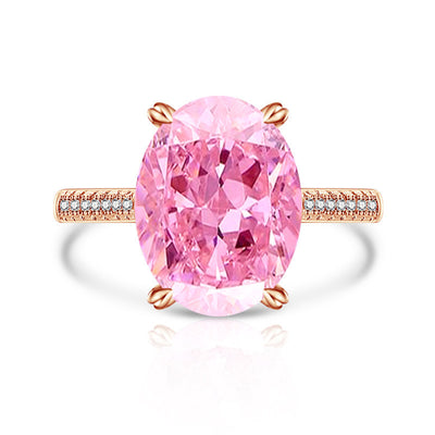 Anillo Versátil de Diamante Hielo Floral en Carbono Alto para Mujer - Image 32