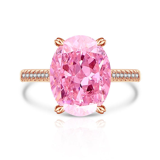 Anillo Versátil de Diamante Hielo Floral en Carbono Alto para Mujer - Image 32