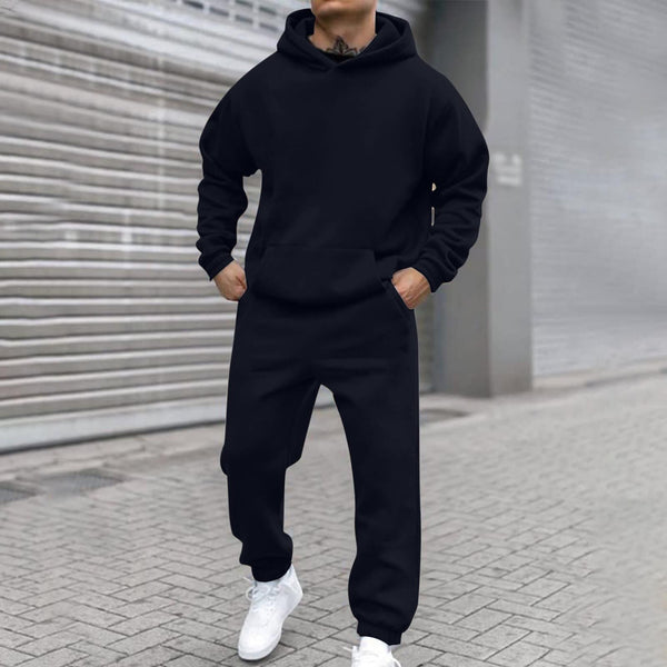Conjunto Hoodie Oversized de Felpa Suave para Hombre y Mujer