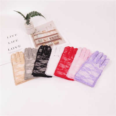 Guantes de Satén y Encaje Elegantes para Mujer - Image 3