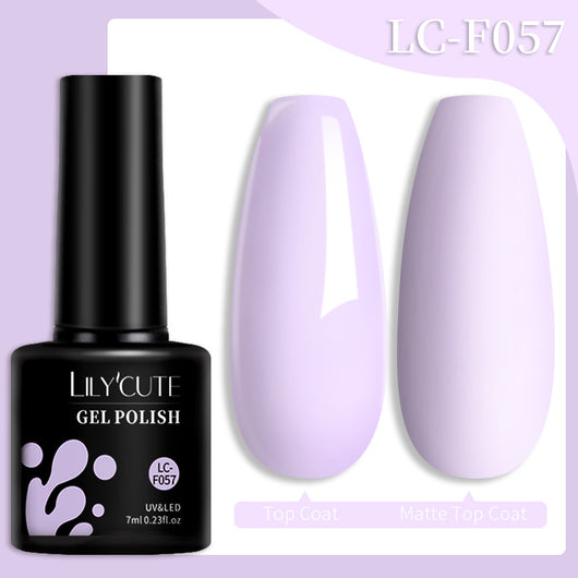 Set de Pegamento para Uñas con Brillo de Color Sólido - Image 92