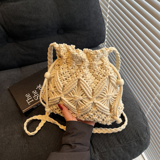 Bolsa Tejida a Mano para Celular - Estilo Playa y Vacaciones