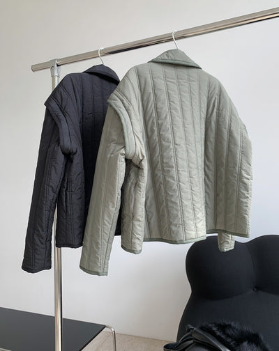 Chaqueta Acolchada de Algodón con Cuello Solapa - Calidez y Comodidad - Image 17