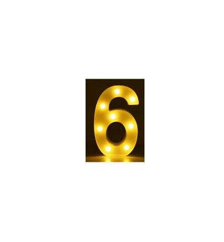 Letras y Números LED Luminosos para Decoración - Lámpara de Batería Romántica - Image 80