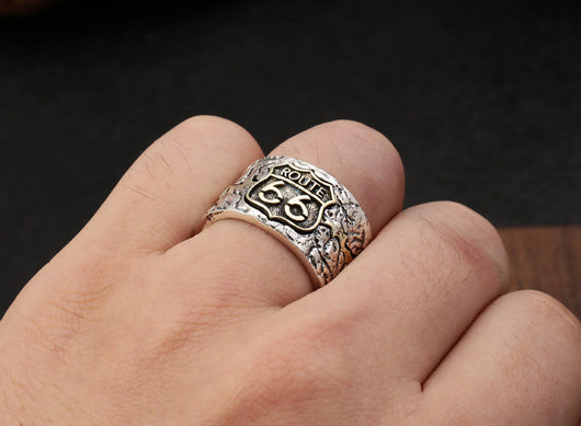 Anillo Ajustable Punk Plata Dedo Índice Retro - Image 3