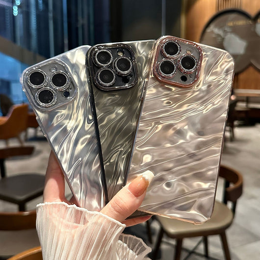 Funda Celular Efecto Agua con Brillo y Diseño Minimalista - Image 21