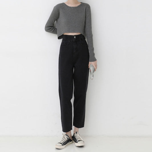 Jeans Negros Rectos Slim a Ancho: Versatilidad Moderna