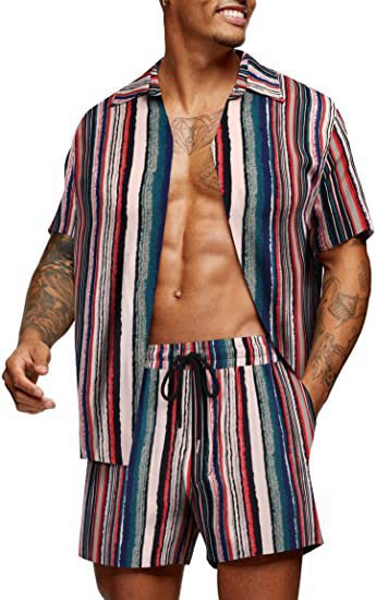 Conjunto de Camisas Estampado Floral Hawaiano para Jóvenes - Image 3