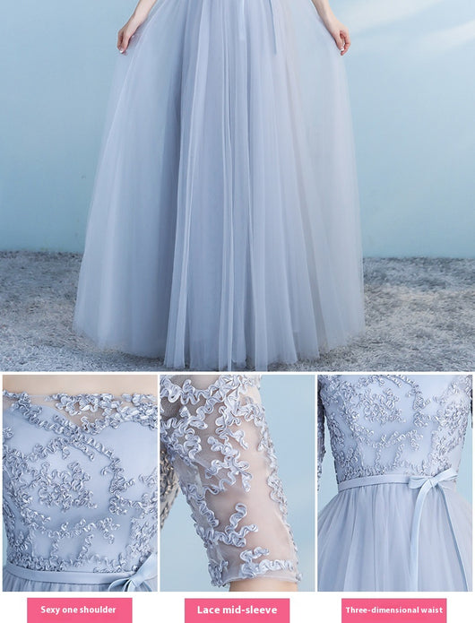 Vestido Largo Azul para Damas de Honor - Elegancia para Bodas y Eventos - Image 14