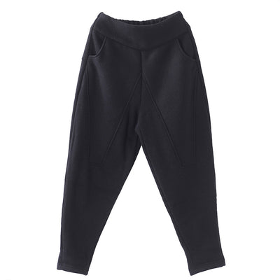 Pantalón Harem de Punto Lana Suelta Versátil - Image 6