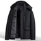 Abrigo Acolchado Térmico para Hombre Adulto Mayor - Chaqueta Gruesa con Capucha