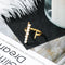 Design Ring Micro-Set Zircon Hollow Square Pearl Ring A