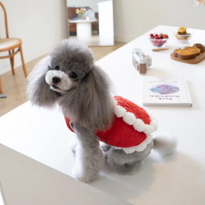 Abrigo Navideño para Mascotas con Cuello Acolchado y Nudo Chino - Image 5