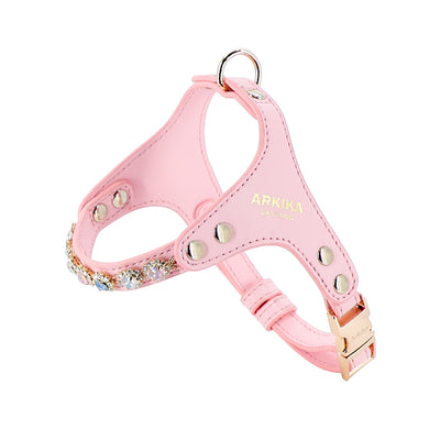 Arnés y Correa para Perro de Cuero PU con Strass Ajustable - Image 2