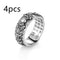 Little Pixiu Heart Sutra Ring Men And Women Lucky 4pcsVajra inlaid with copper a