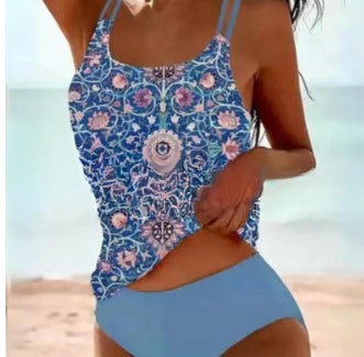 Traje de Baño Bikini con Tirantes y Estampado Playero - Image 16